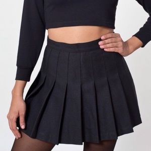 American apparel black tennis skirt